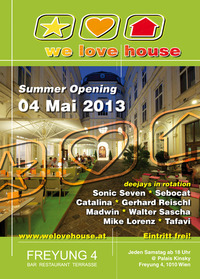 We love house Summer Opening@Klub im Palais Kinsky