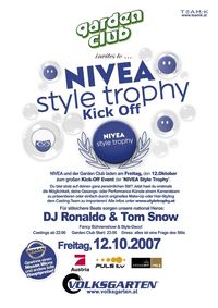 Nivea Style Trophee Kick-off@Volksgarten Clubdisco