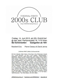 (Viennas First) 2000s Club@Das Jetzt