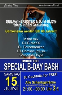 Special B-Day Bash@Excalibur