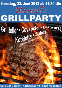 Börserl's 1. Grillparty@Cafe-Bar Börserl