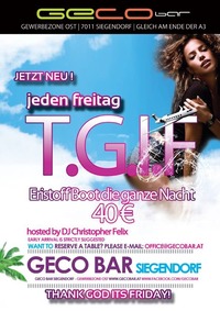 TGIF - Thank God it's Friday@Geco Bar
