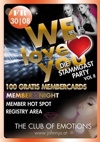 We Love You - Die MemberCard Night