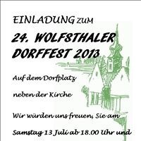 24. Wolfsthaler Dorffest@Dorfplatz Wolfsthal