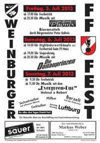 Feurwehrfest der FF-Weinburg@Feuerwehr Weinburg