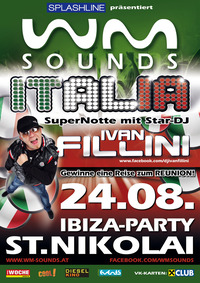  WM-Sounds Italia mit Star-DJ Ivan Fillini | Ibiza-party @Festzelt