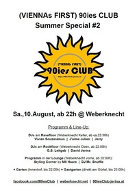  90ies Club: Summer Special #2@Weberknecht