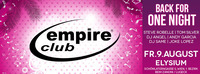Empire Club - Back for one night@Elysium