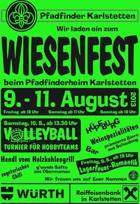 Wiesenfest 2013@Pfadfinderheim 