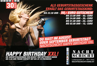Happy Birthday XXL - August & September@Nachtschicht