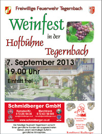 Weinfest - FF Tegernbach@Hofbühne Tegernbach