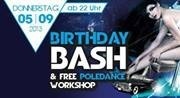 Birthdaybash & Free Poledance Workshop@Musikpark-A1