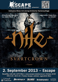 Nile, Svartcrown & Guests@Escape Metalcorner