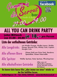 All You Can Drink Party@Servus Bar ( Bierfactory XXL )