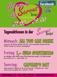 Captains Day am Samstag@Servus Bar ( Bierfactory XXL )