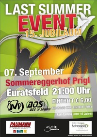 15. Last Summer Event@Sommereggerhof