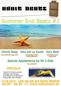 Adult Beatz #43 - Summer End Beatz #1@Proton - das feie Radio