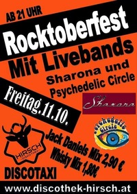 Rocktoberfest - Sharona & Psychedelic Circle@Discothek Hirsch
