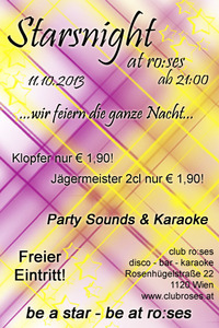 Stars Night@Club Ro:ses disco-bar-karaoke