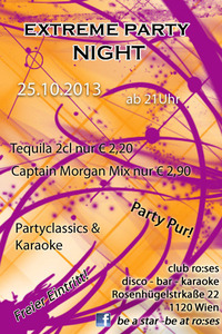 Extreme Party Night@Club Ro:ses disco-bar-karaoke