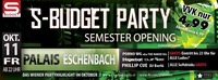 S-Budget Party - Semester-opening