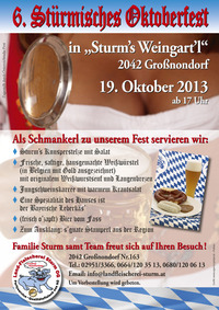 Stürmisches Oktoberfest@Gasthaus Sturm