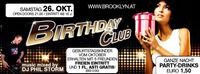 Birthday Club m. DJ Phil Storm  Brooklyn Horn@Brooklyn