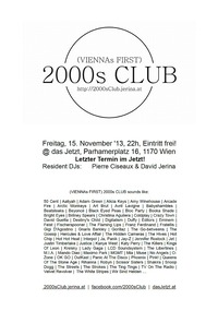2000s Club - letztes Mal  Jetzt@2000s Club Viennas First 