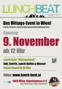 Lunch Beat Vienna am Samstag@Schauplatz - Das Lokal
