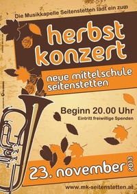 Herbstkonzert der Musikkapelle Seitenstetten 2013@Neue Mittelschule