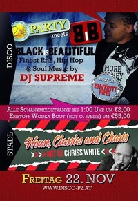 2 Euro Party meets Black is Beautiful mit Dj Supreme