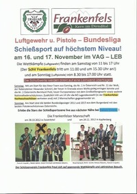 Luftgewehr u. Pistolen - Bundesliga