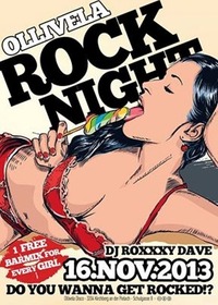 Rock Night mit Dj Roxxxy Dave@Ollivela 