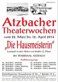 Atzbacher Theaterwochen@Pfarrsaal Atzbach