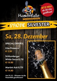 Hasenfalle Probe Silvester