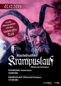 KRAMPUSLAUF und KRAMPUS PARTY@Castelrotto (Kastelruth)