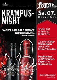 Krampus Night@Duke - Eventdisco