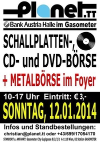 Schallplatten-, CD- und DVD-Börse + Metalbörse @Gasometer - planet.tt