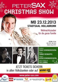 Peter Sax Christmas Show inkl. Christmas-Aftershow-Party@Stadtsaal Hollabrunn