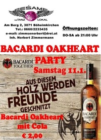 Bacardi Oakheart Party@Beśame Tanzlokal