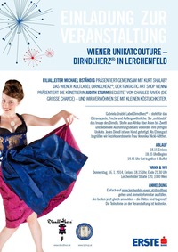 Wiener Unikatcouture - Dirndlherz in Lerchenfeld@Erste Bank