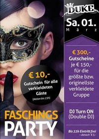 Faschingparty@Duke - Eventdisco