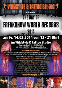 Freakshow World Record@Wildstyle & Tattoo Studio