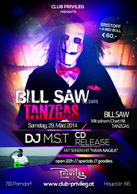 Bill Saw - Tanzgas || Live Act || DJ Mst - CD Release@Club Privileg