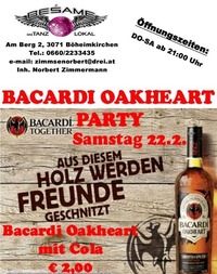 Bacardi Oakheart Party@Beśame Tanzlokal
