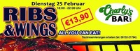 Ribs & Wings - All You Can Eat - Live Championsleague @Charly's