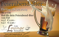 Feierabend-Bier@Cafe Lounge Restaurant