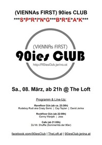 90ies Club: Spring Break@Viennas First 90ies Club