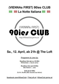 90ies Club: La Notte Italiana@Viennas First 90ies Club