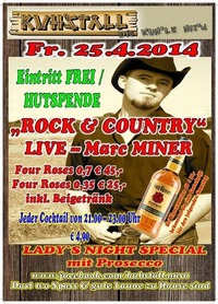 Rock & Country mit Marc Miner Live@Kuhstall